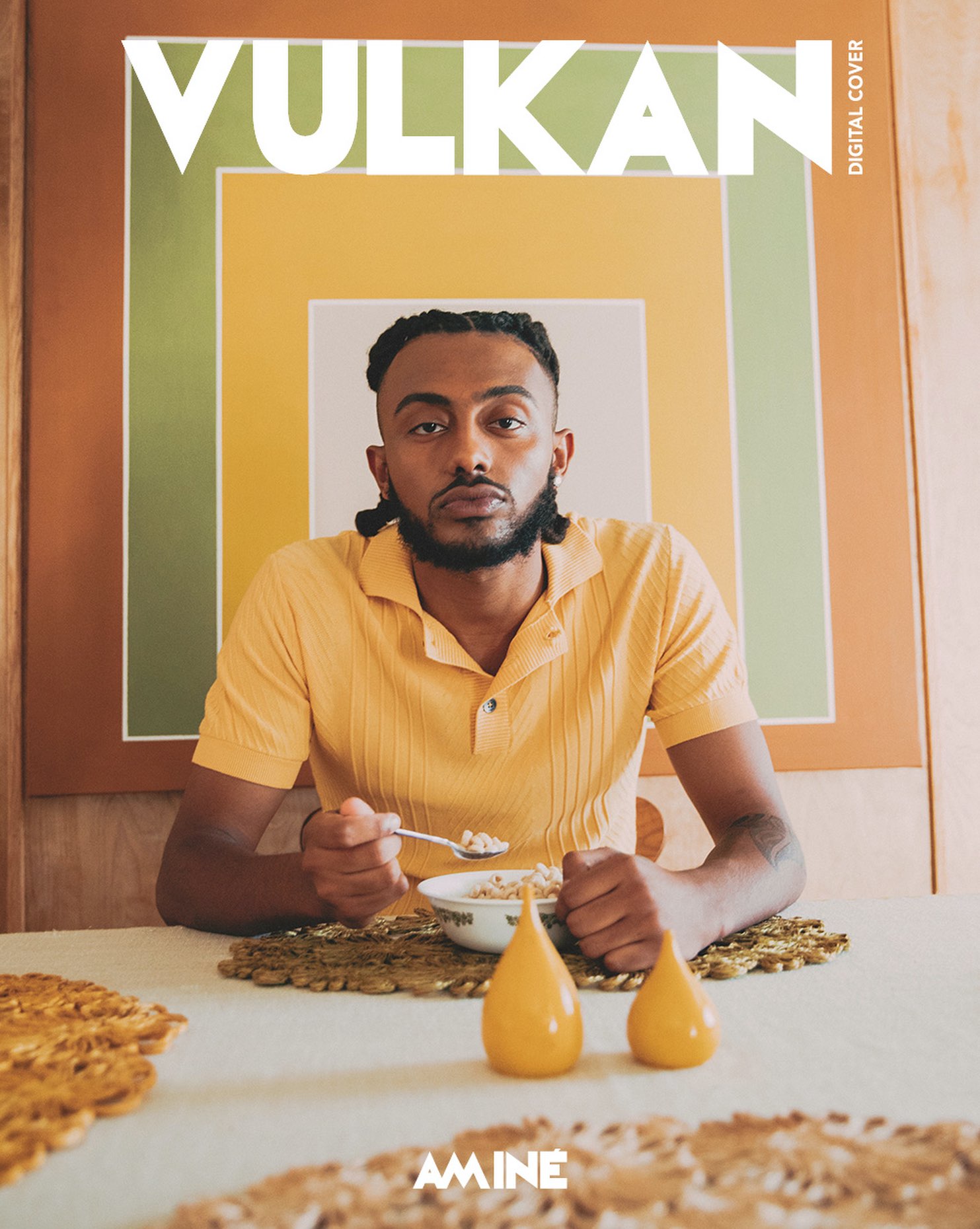 ARTUTO TORRES shoots Aminé for the cover of Vulkan magazine.
